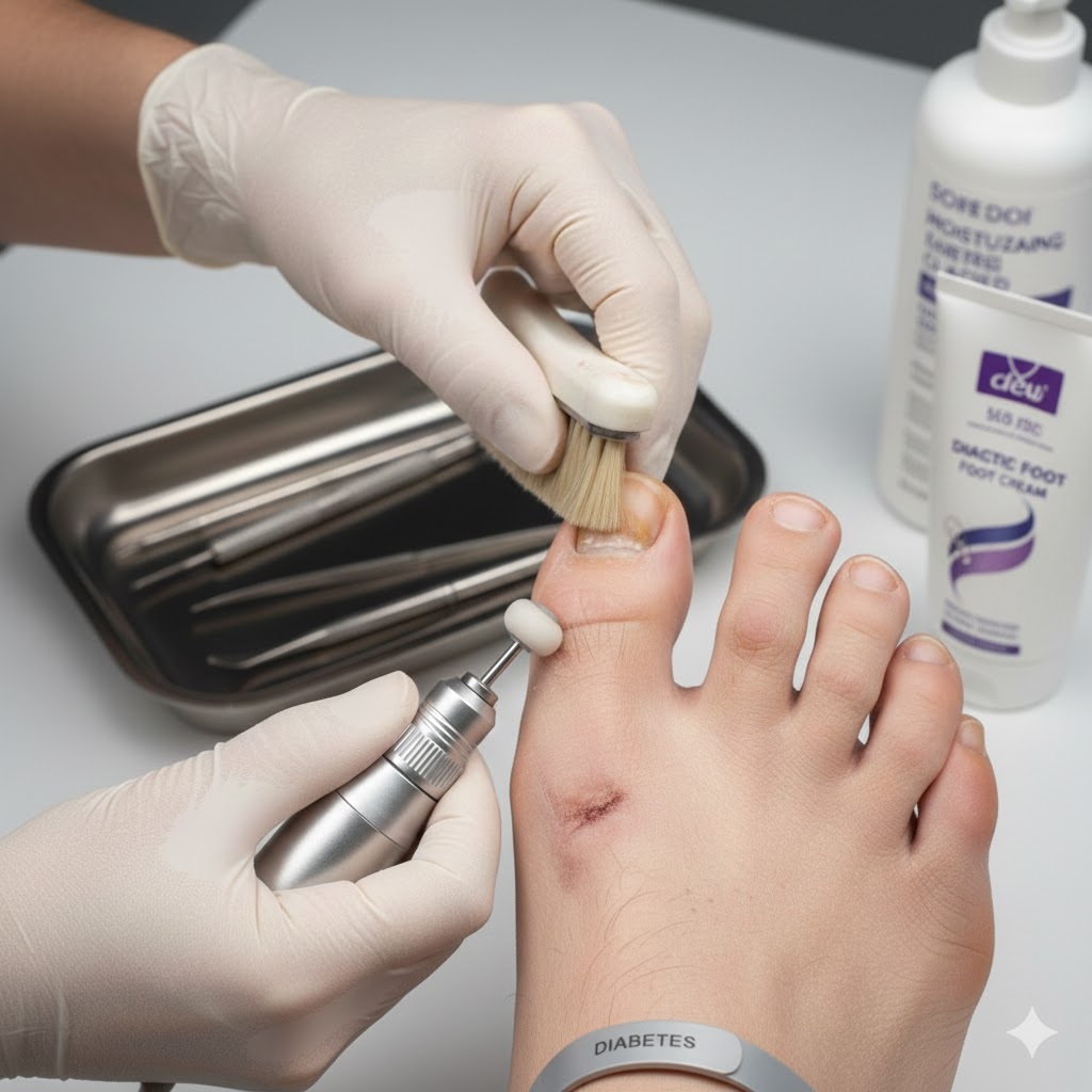 Уход за диабетической стопой